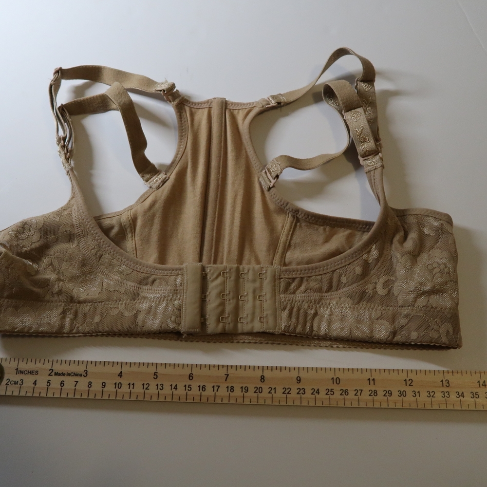 Elegant Tan Lace Women's Posture Corrrecting UnderBra